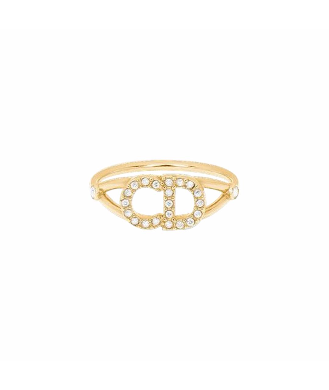 CHRISTIAN DIOR Золотое металлическое кольцо, фото 1