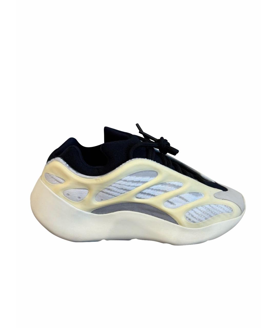 ADIDAS YEEZY Бежевые текстильные кроссовки, фото 1