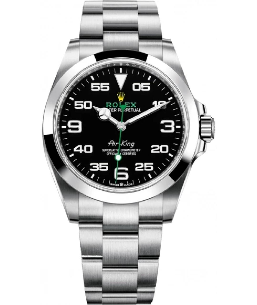 ROLEX Серебряные металлические часы, фото 1