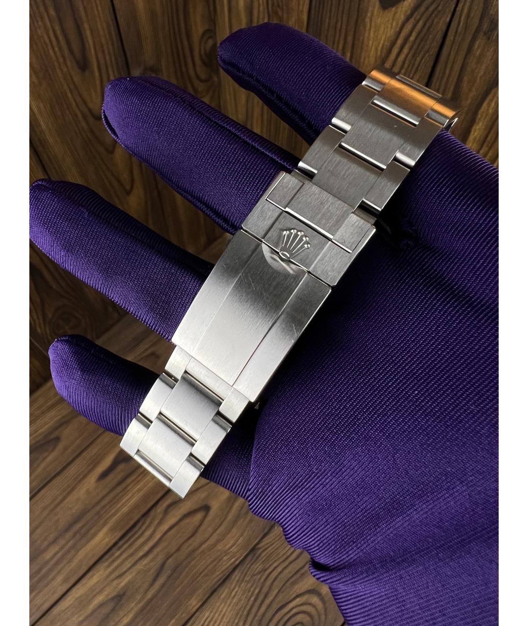 ROLEX Серебряные металлические часы, фото 6