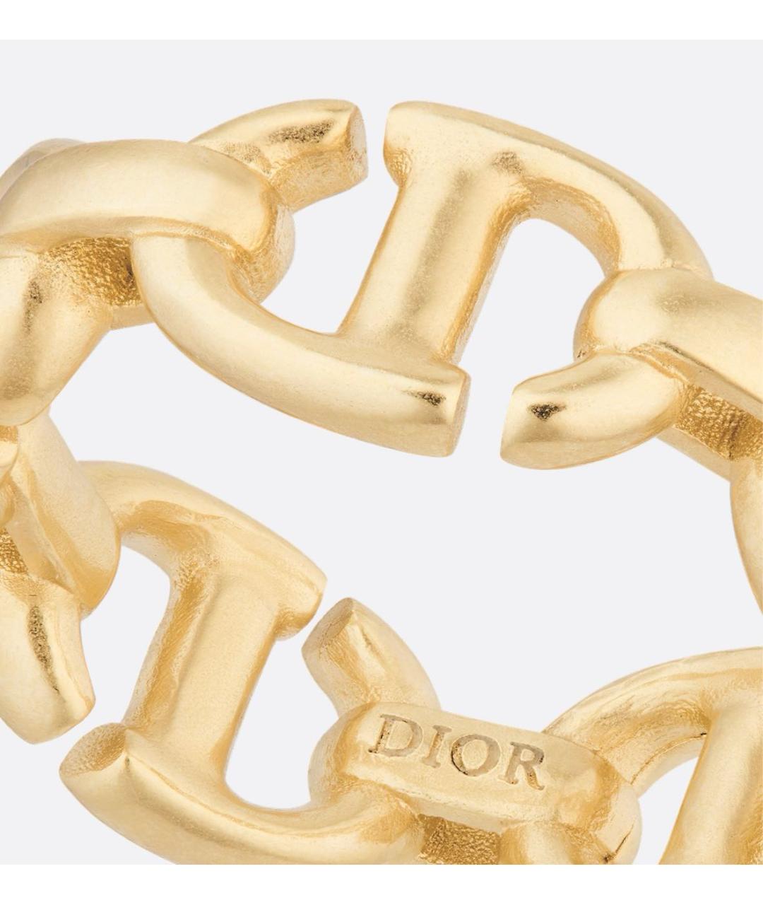 CHRISTIAN DIOR Золотое металлическое кольцо, фото 6
