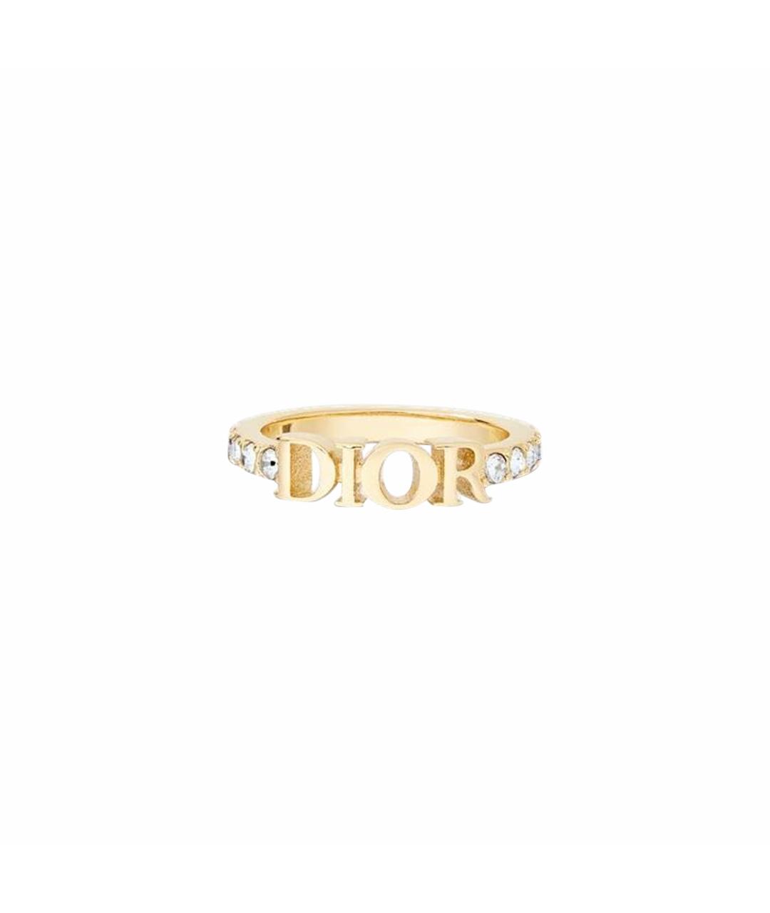 CHRISTIAN DIOR Золотое металлическое кольцо, фото 1