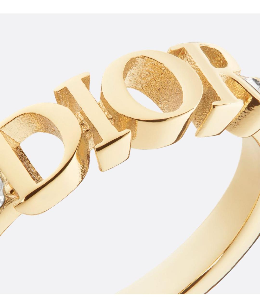 CHRISTIAN DIOR Золотое металлическое кольцо, фото 6