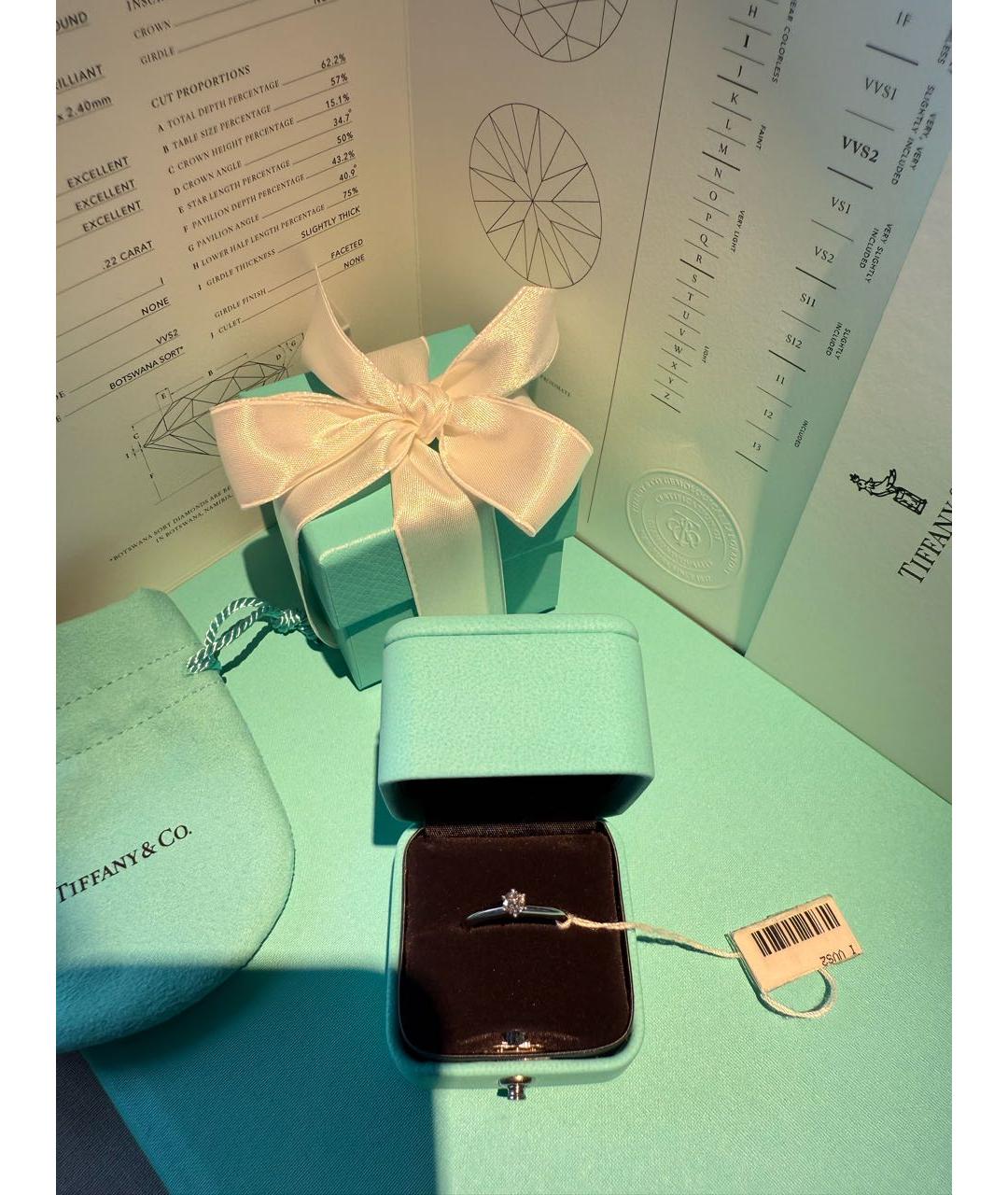 TIFFANY&CO Платиновое кольцо, фото 5