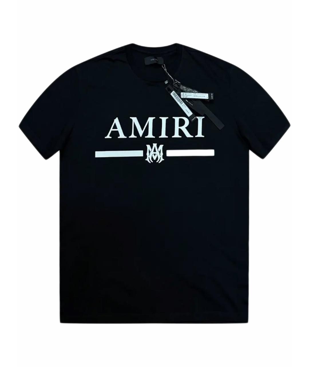 AMIRI Черная хлопковая футболка, фото 1