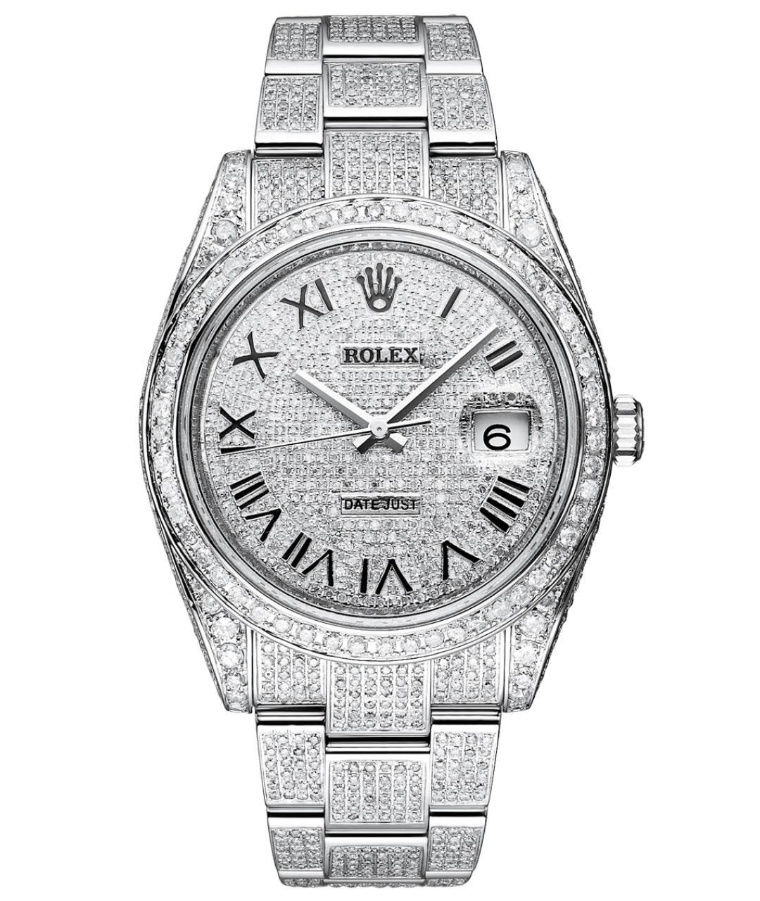 ROLEX Серебряные металлические часы, фото 1