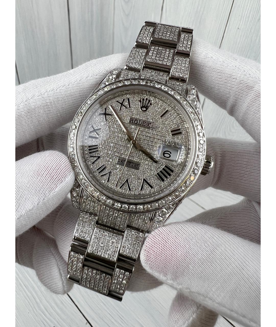 ROLEX Серебряные металлические часы, фото 2