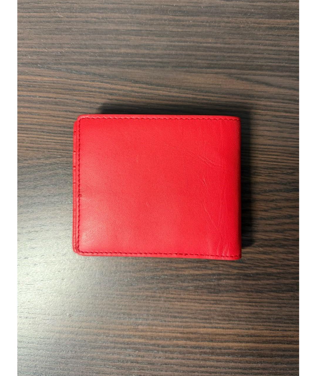 DIESEL Красный кожаный кошелек, фото 3