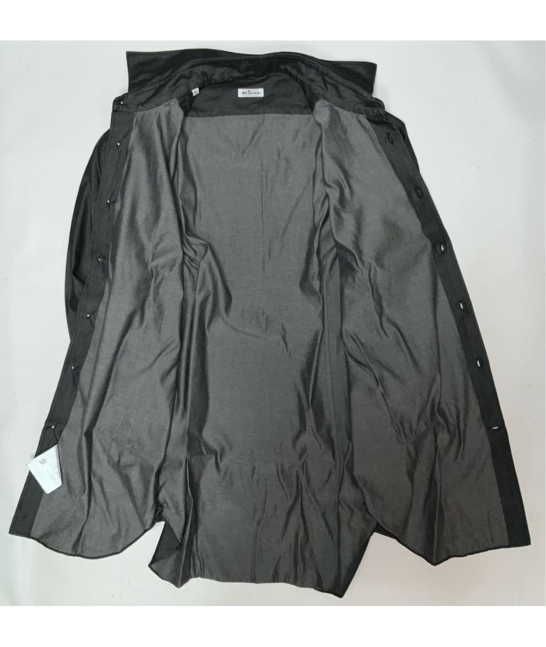 KITON Серая хлопковая кэжуал рубашка, фото 4