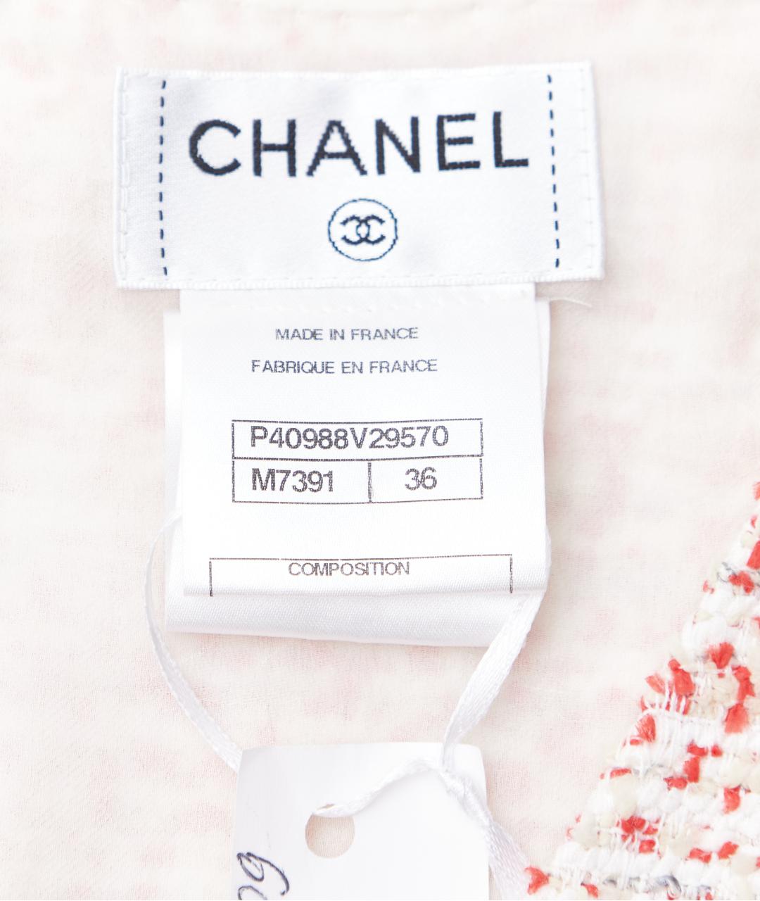CHANEL Коралловая полиамидовая майка, фото 7