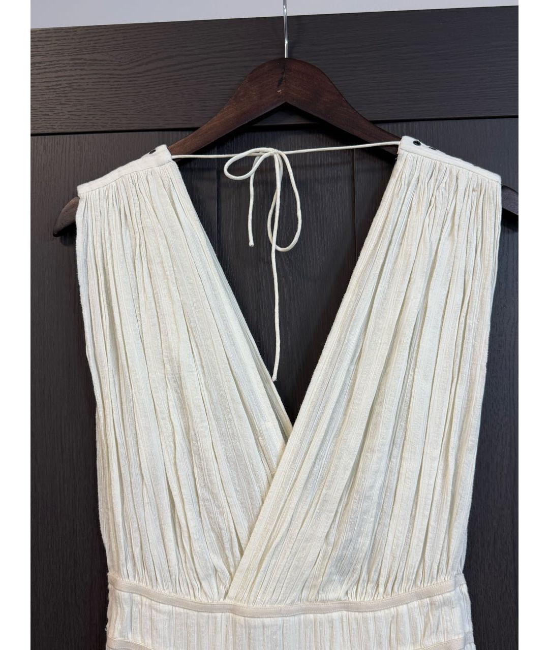 ISABEL MARANT ETOILE Бежевое хлопковое повседневное платье, фото 3