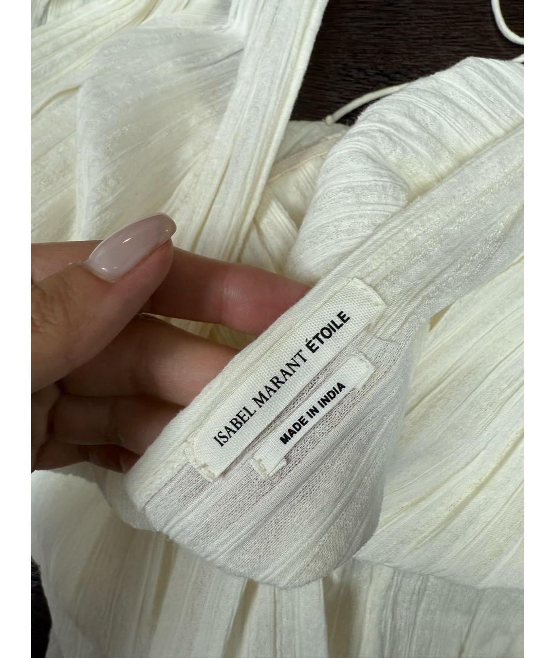 ISABEL MARANT ETOILE Бежевое хлопковое повседневное платье, фото 7
