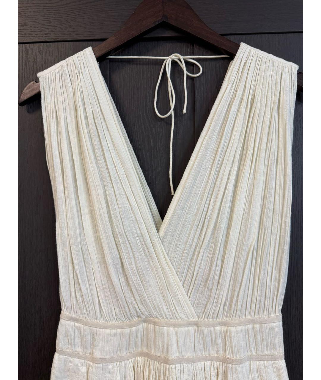 ISABEL MARANT ETOILE Бежевое хлопковое повседневное платье, фото 8
