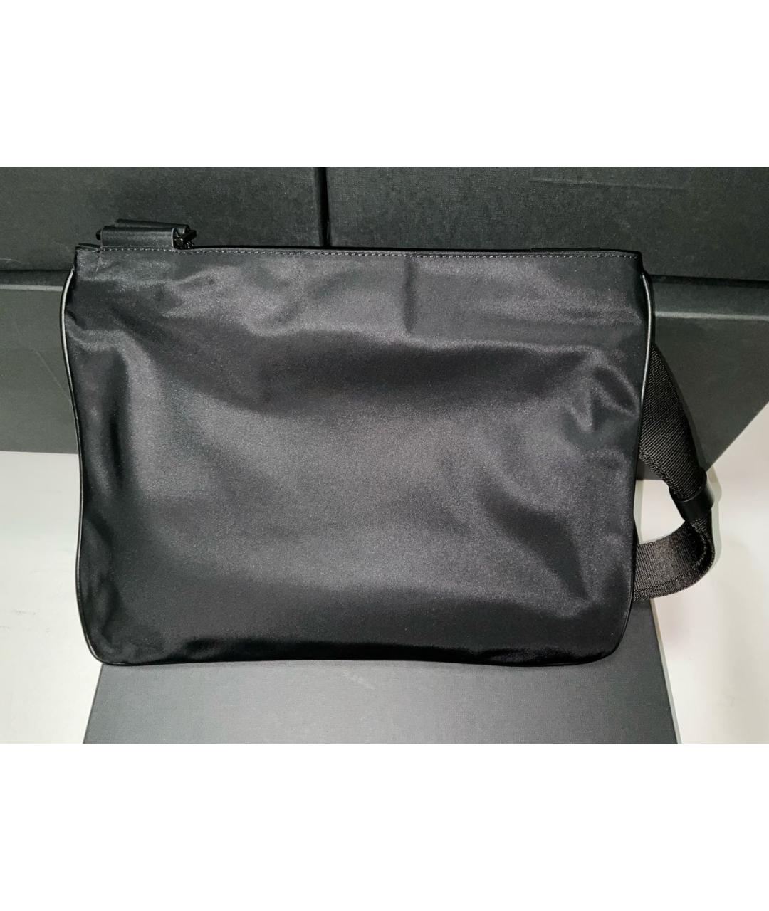 KITON Черная кожаная сумка на плечо, фото 3