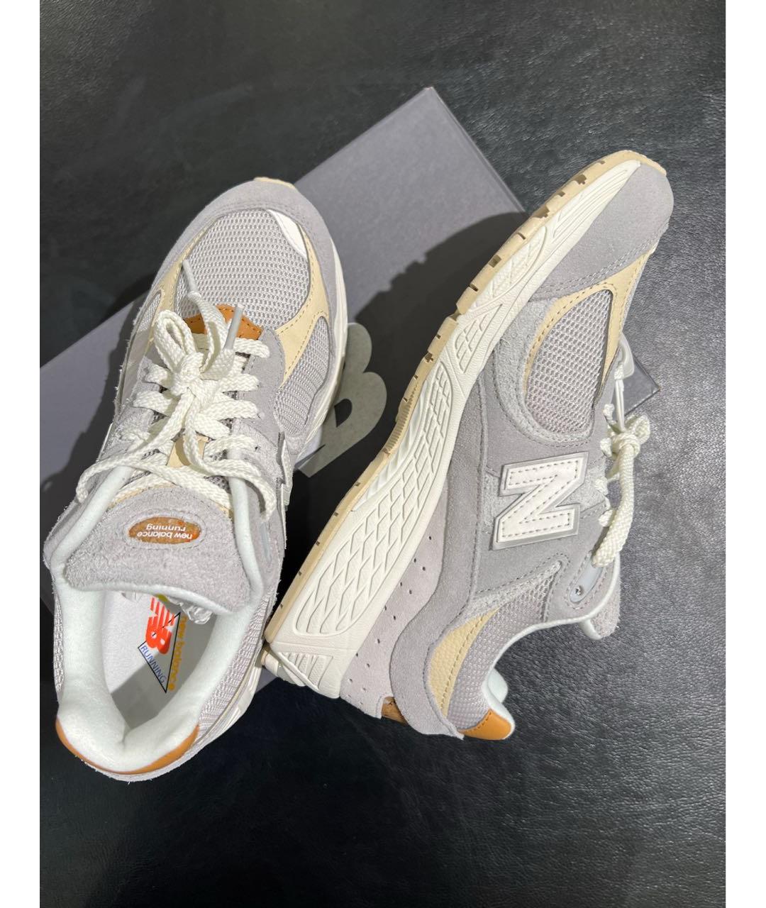 NEW BALANCE Серые замшевые низкие кроссовки / кеды, фото 3
