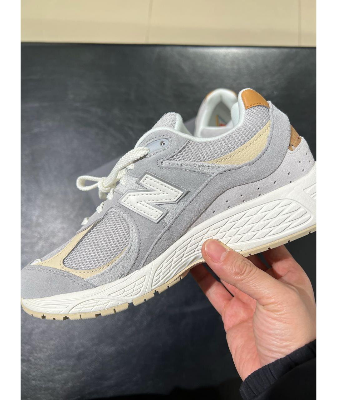 NEW BALANCE Серые замшевые низкие кроссовки / кеды, фото 6