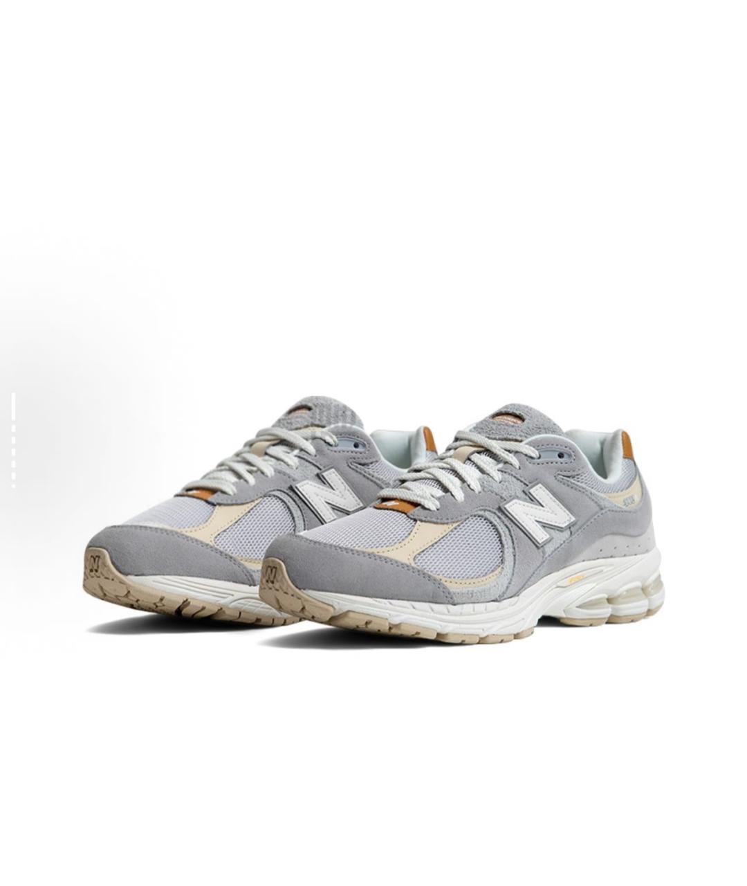 NEW BALANCE Серые замшевые низкие кроссовки / кеды, фото 2