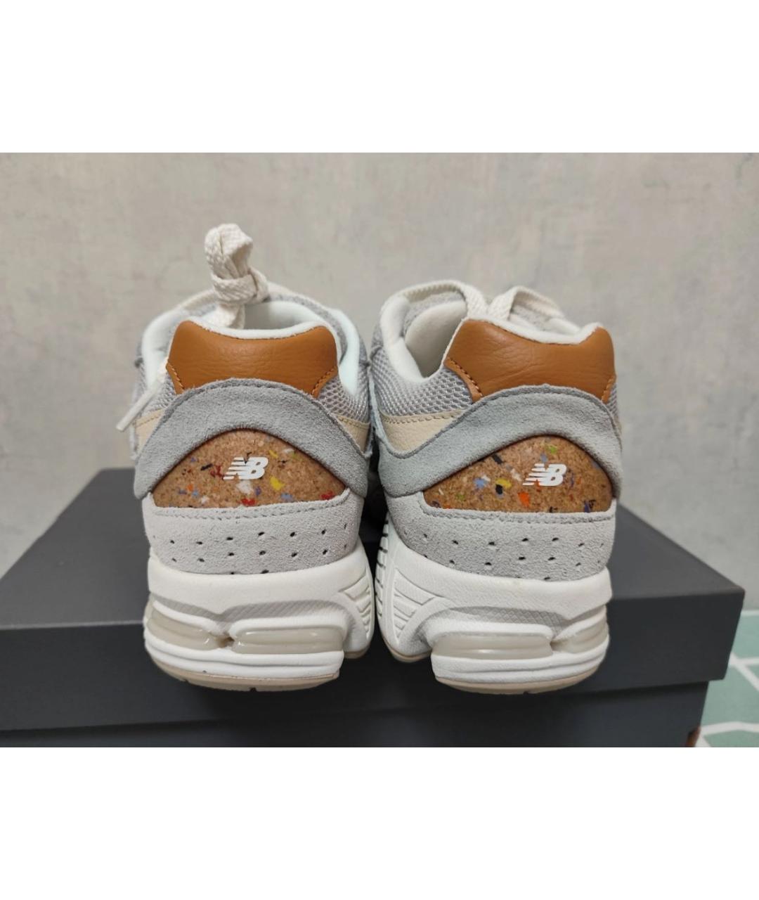 NEW BALANCE Серые замшевые низкие кроссовки / кеды, фото 4