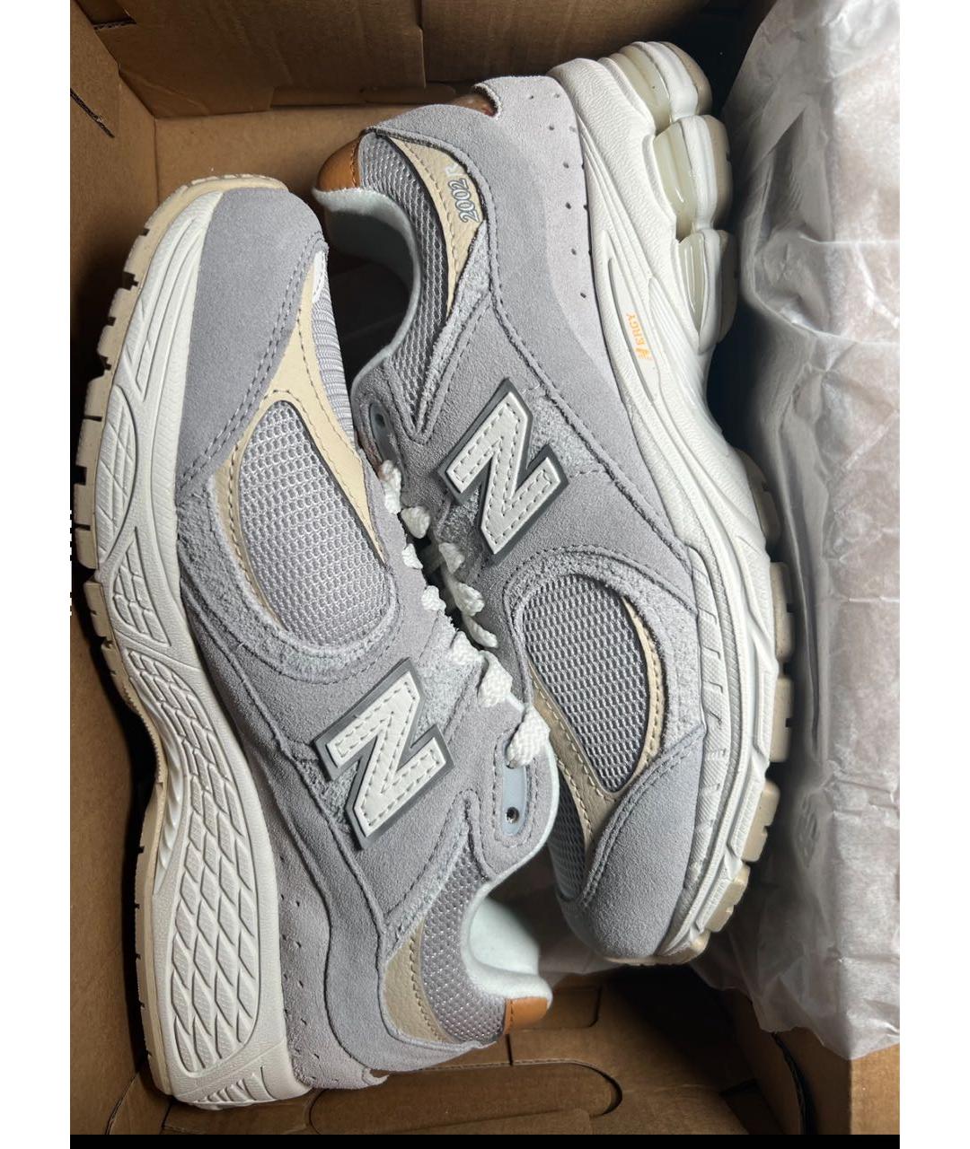 NEW BALANCE Серые замшевые низкие кроссовки / кеды, фото 5