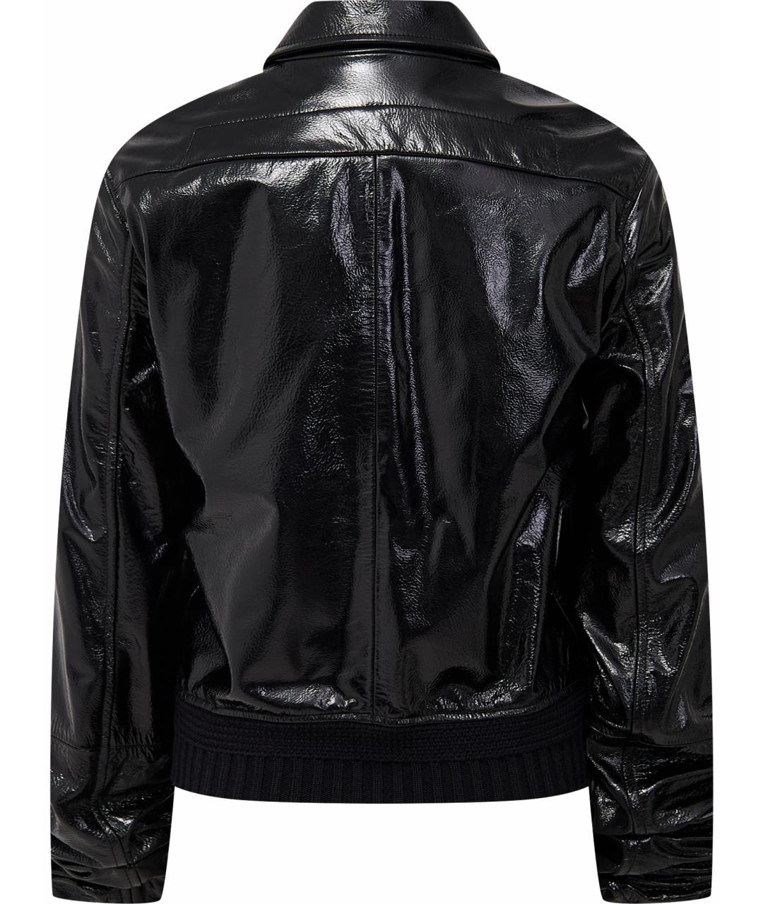 SAINT LAURENT Черная кожаная куртка, фото 2