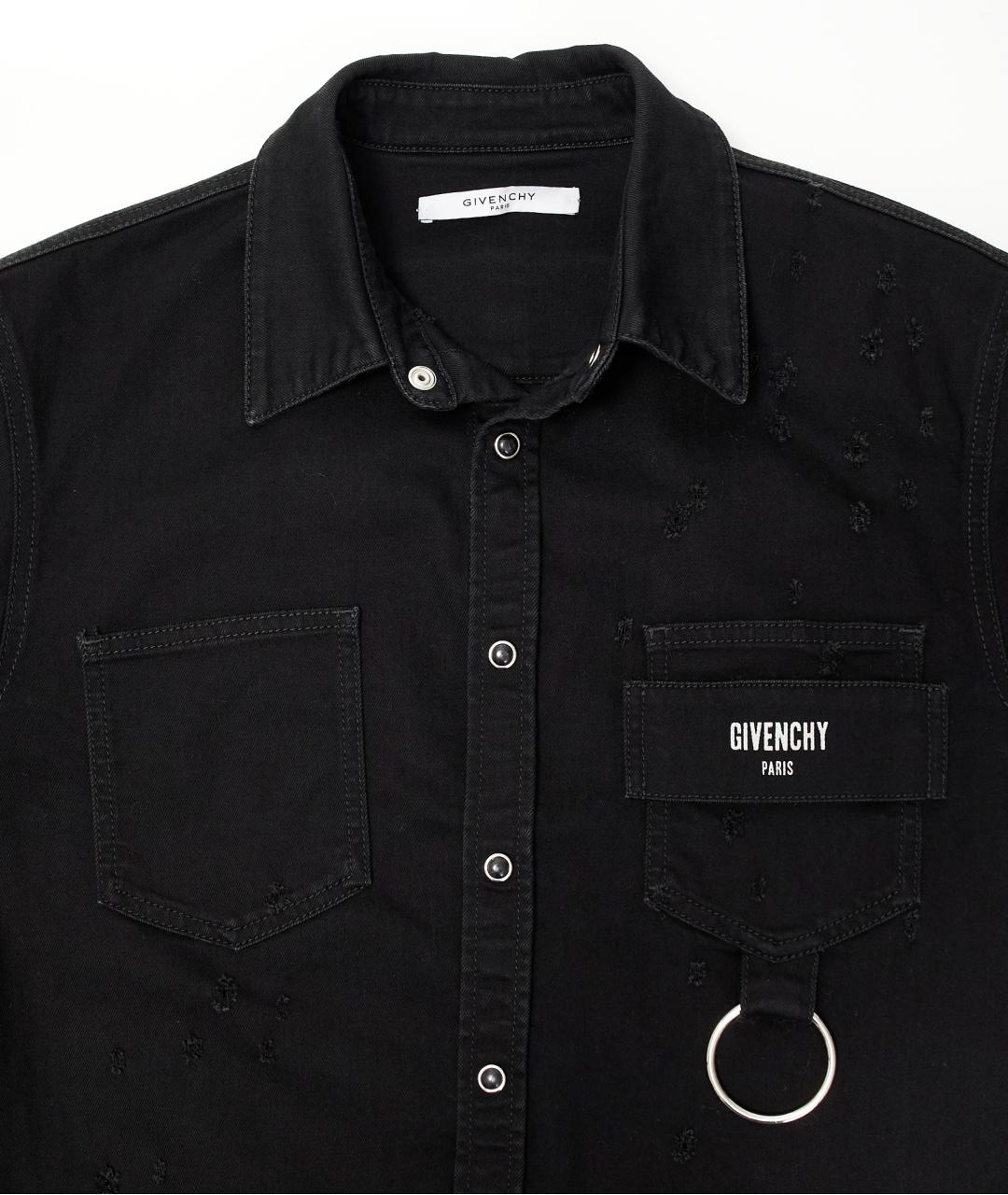 GIVENCHY Черная хлопковая рубашка, фото 3