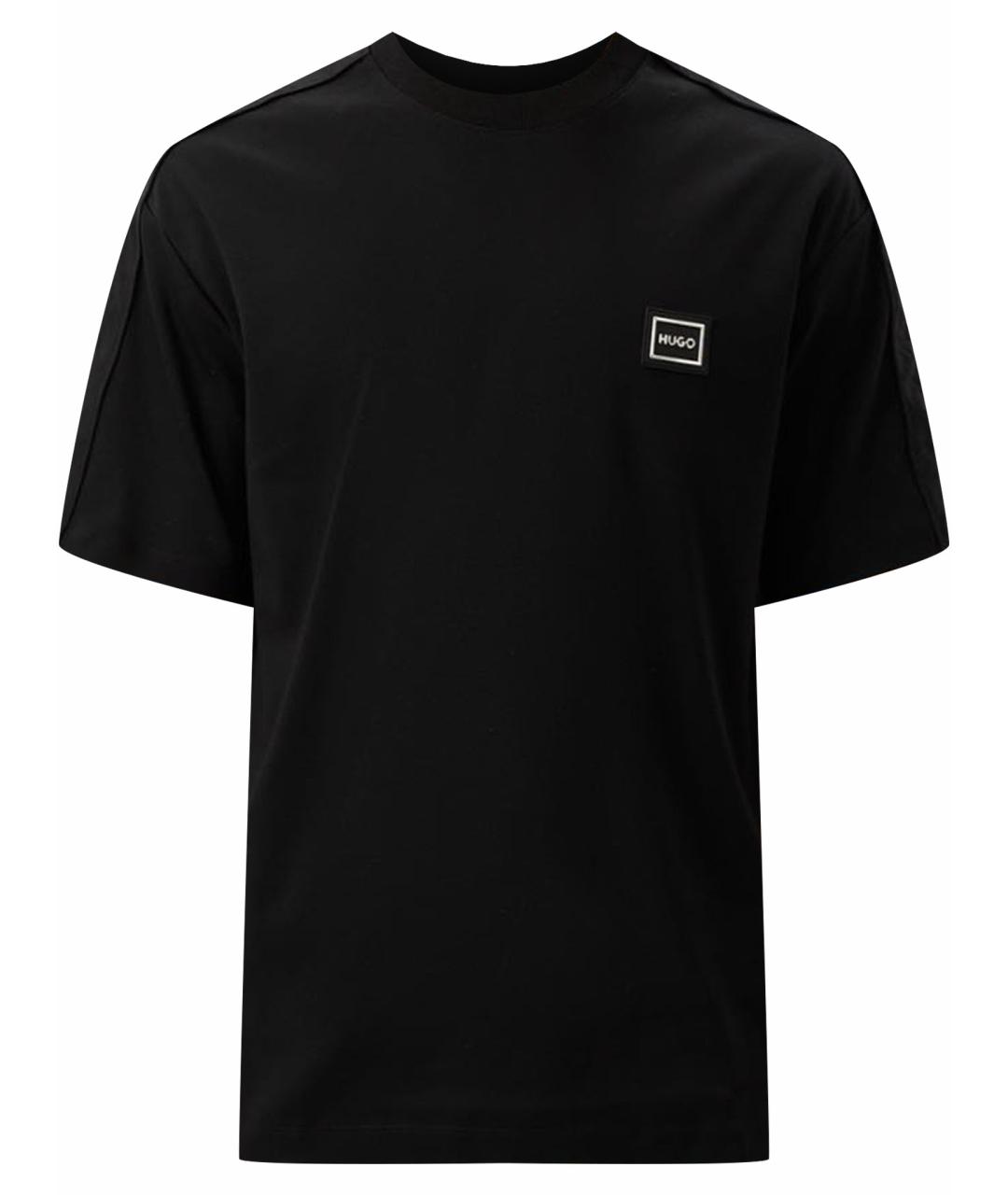HUGO BOSS Черная хлопковая футболка, фото 1