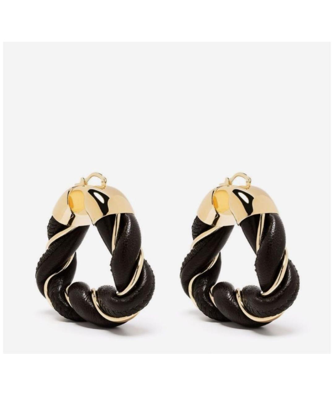 BOTTEGA VENETA Черные серьги, фото 5