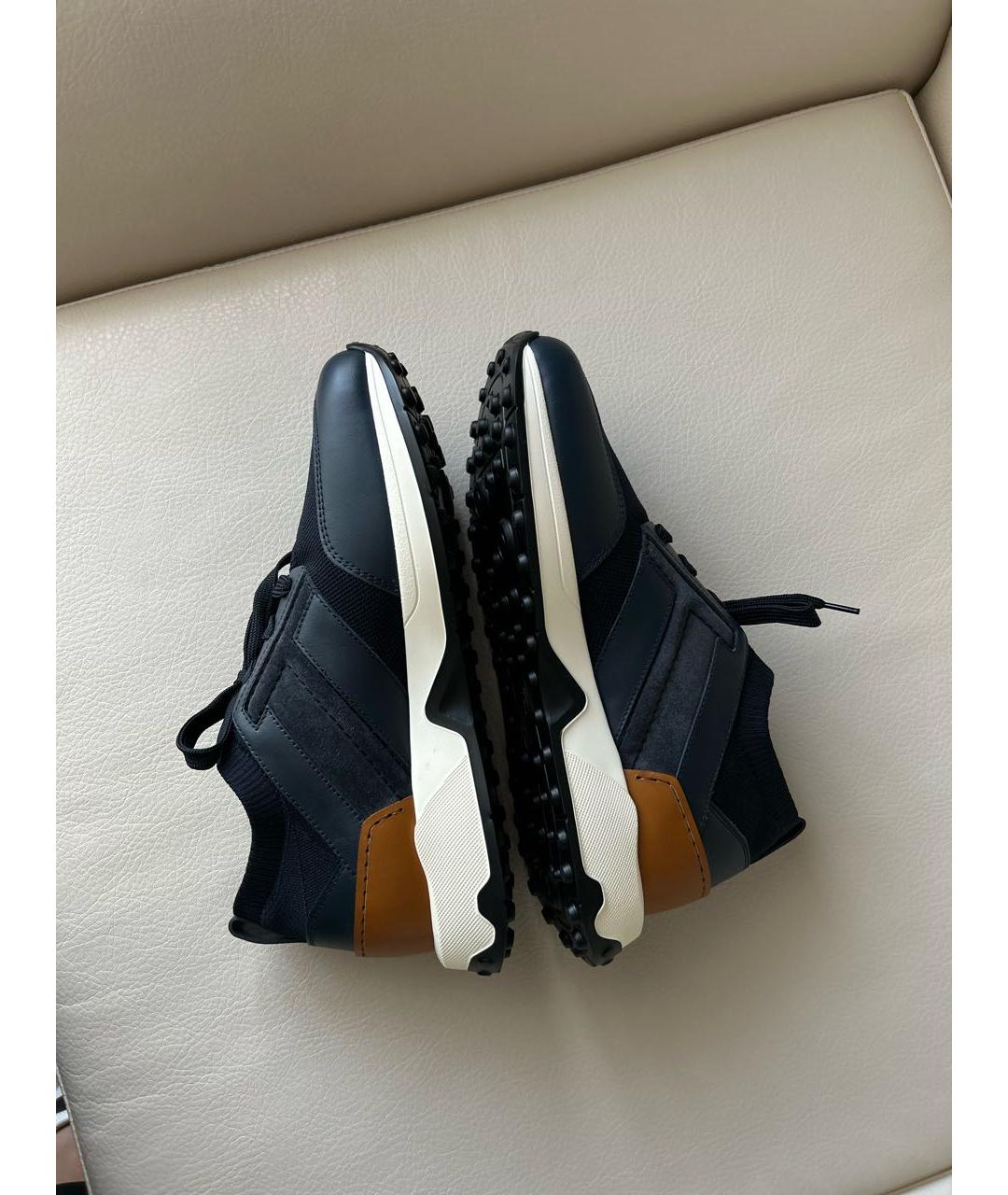 TOD'S Синие низкие кроссовки / кеды, фото 6