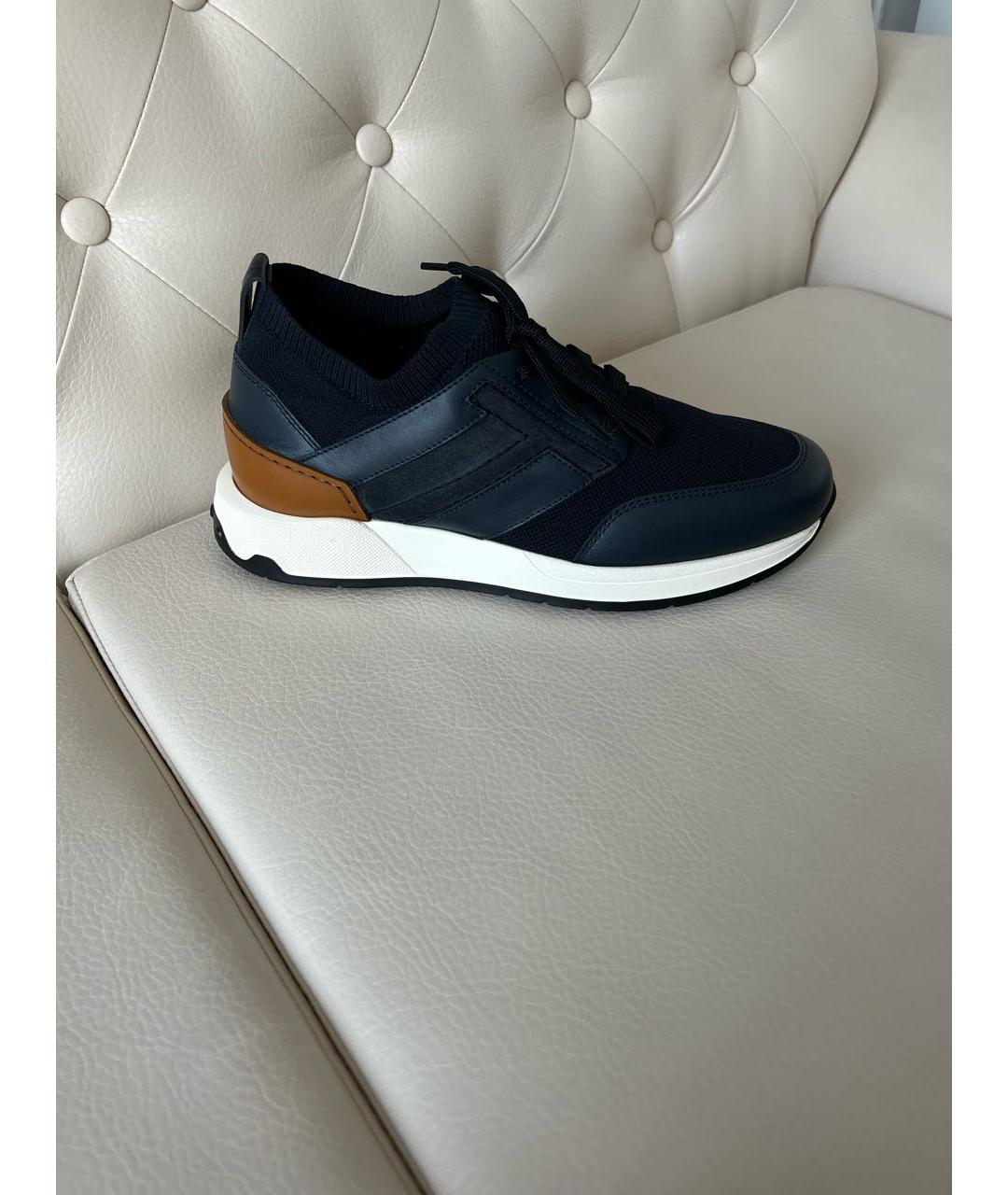 TOD'S Синие низкие кроссовки / кеды, фото 9