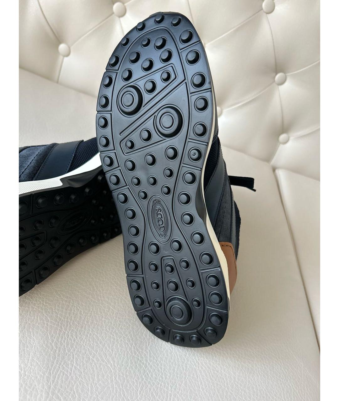 TOD'S Синие низкие кроссовки / кеды, фото 7