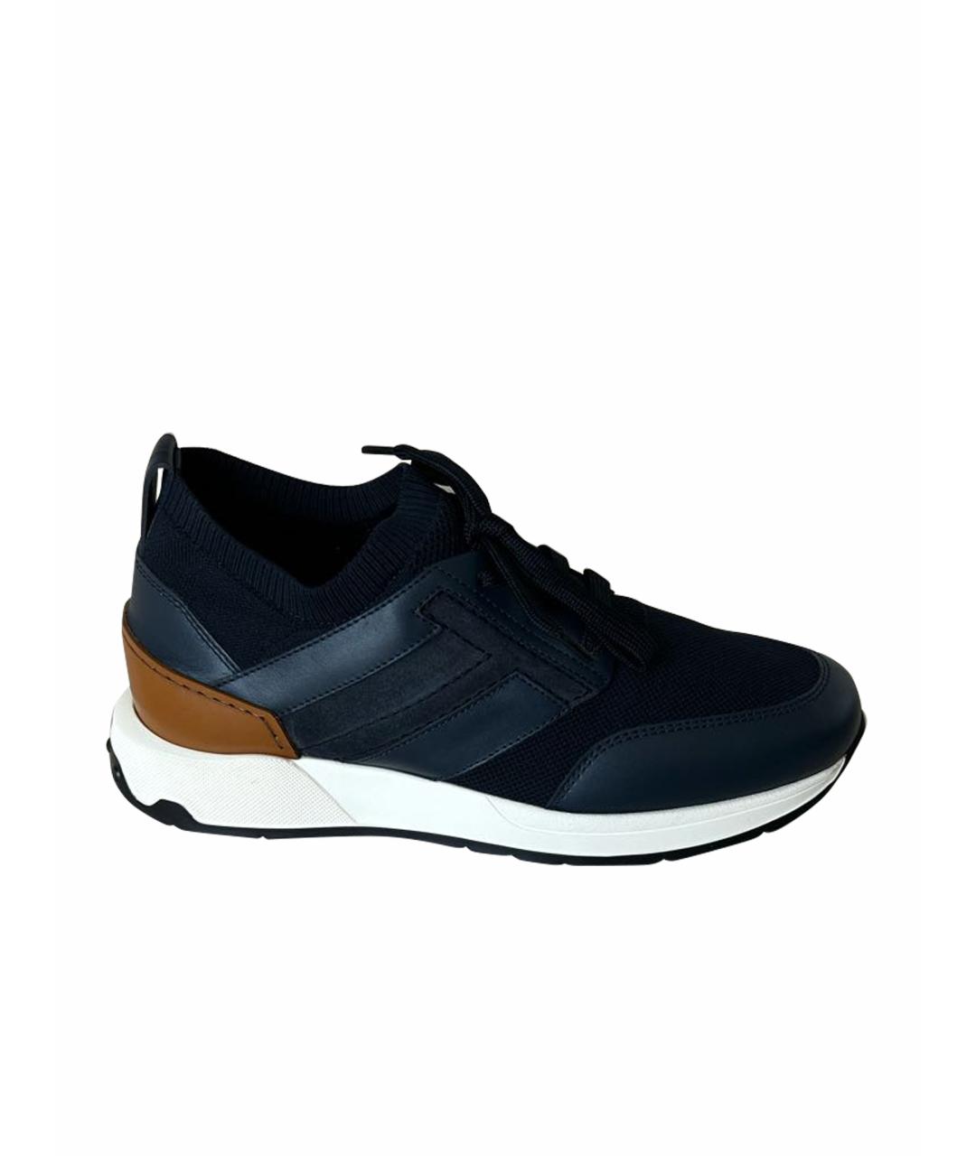 TOD'S Синие низкие кроссовки / кеды, фото 1