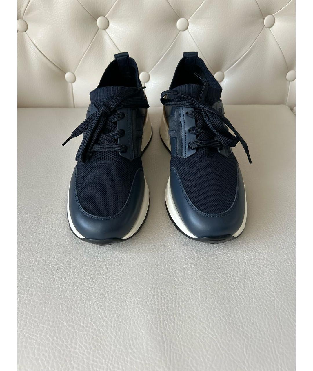 TOD'S Синие низкие кроссовки / кеды, фото 2