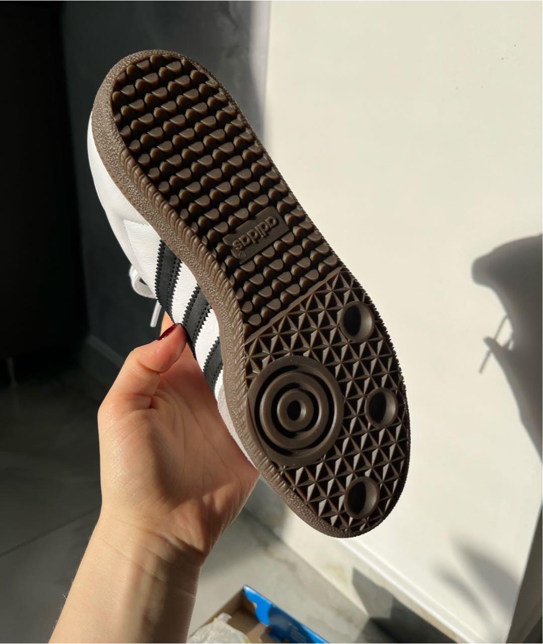 ADIDAS Белые кожаные кроссовки, фото 5