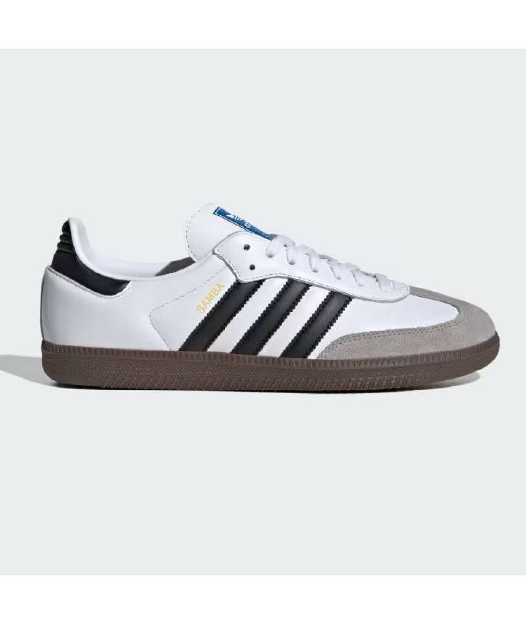 ADIDAS Белые кожаные кроссовки, фото 9