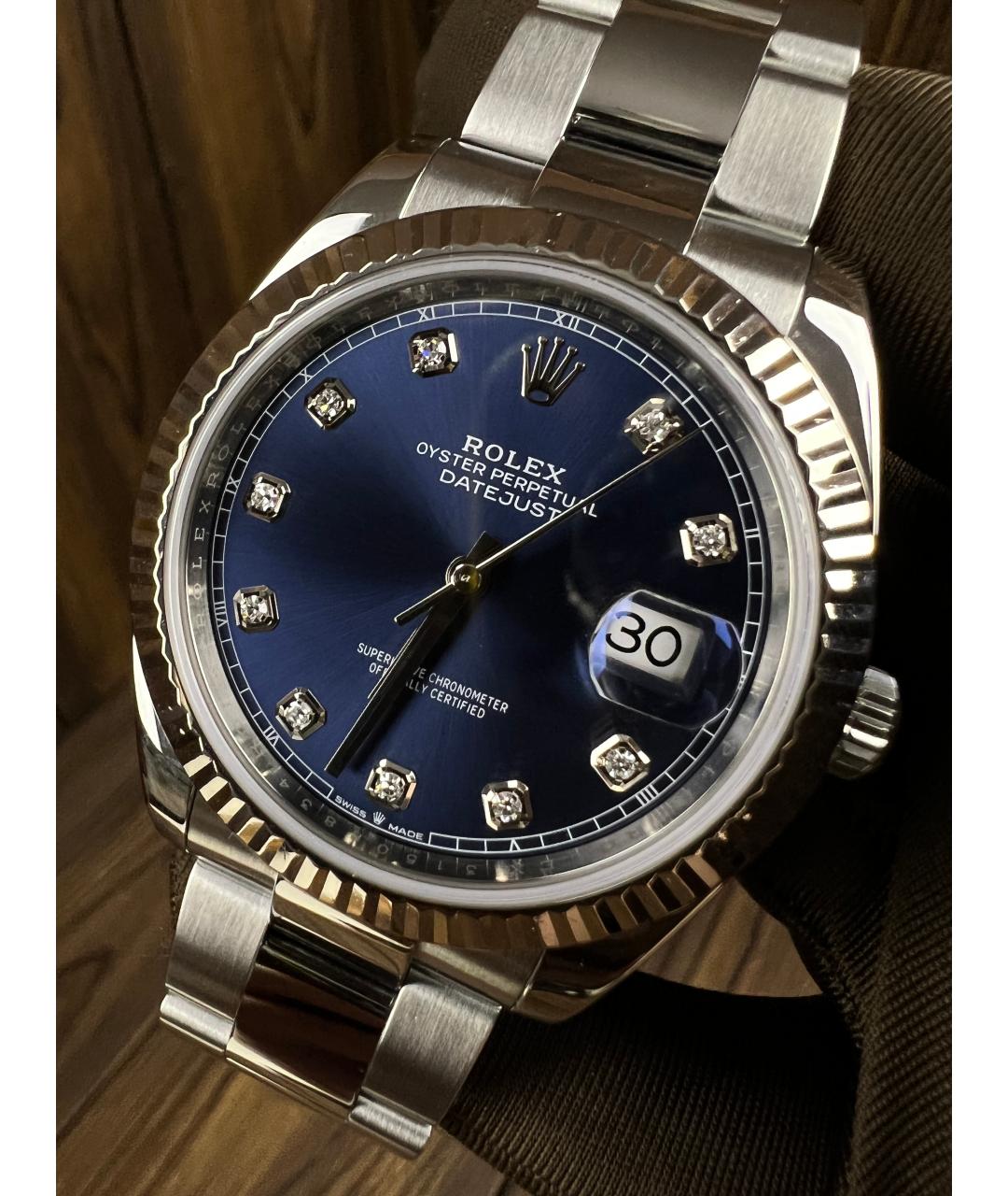 ROLEX Серебряные часы из белого золота, фото 2