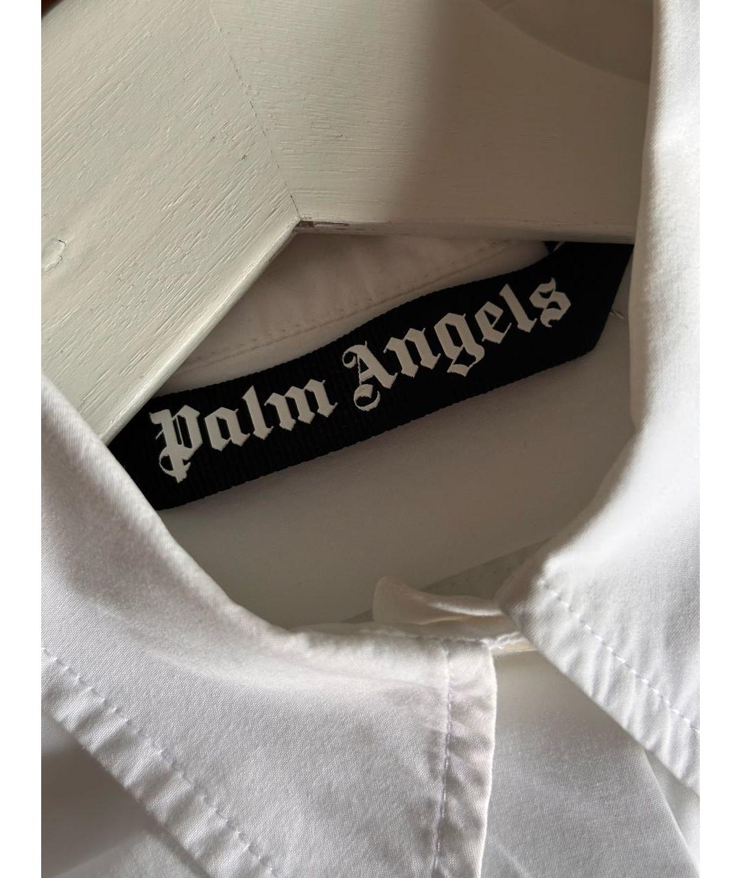 PALM ANGELS Белая хлопковая рубашка, фото 5