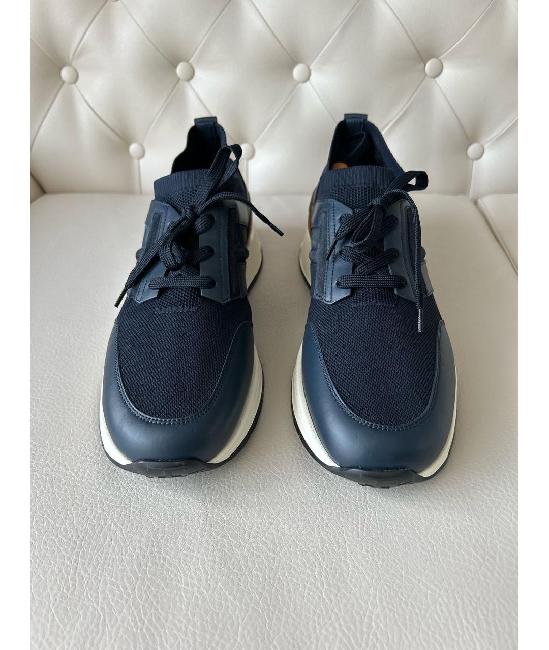 TOD'S Синие низкие кроссовки / кеды, фото 2
