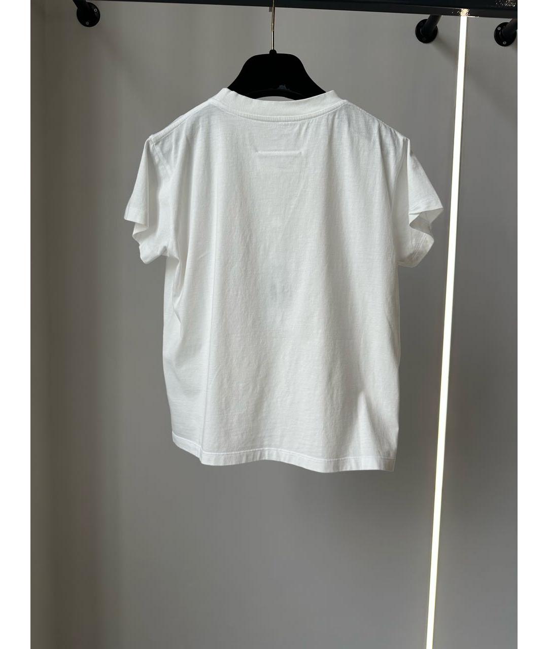 MM6 MAISON MARGIELA Белая хлопковая футболка, фото 2