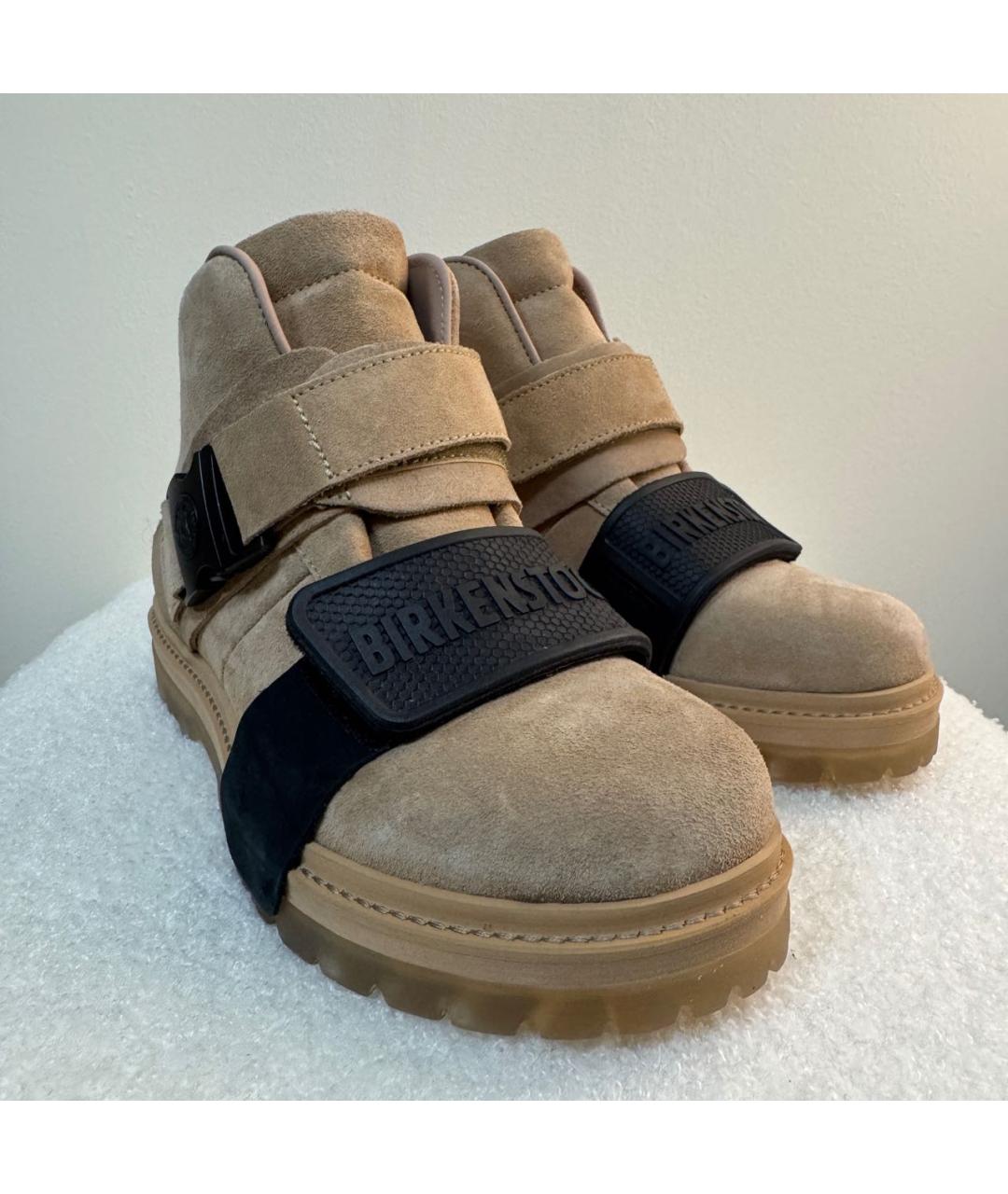 RICK OWENS Бежевые замшевые ботинки, фото 2