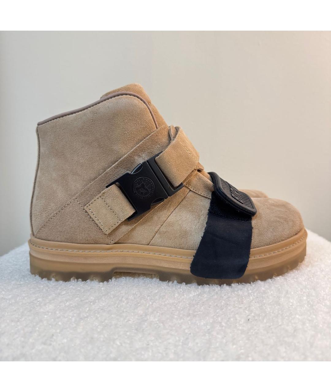 RICK OWENS Бежевые замшевые ботинки, фото 8