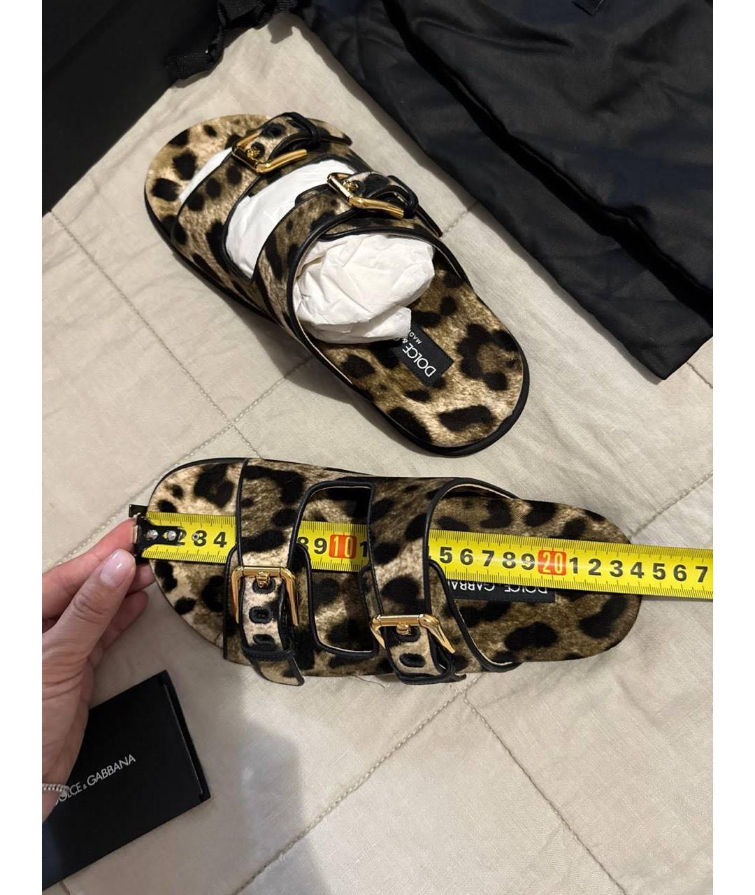 DOLCE&GABBANA Коричневые сандалии, фото 4