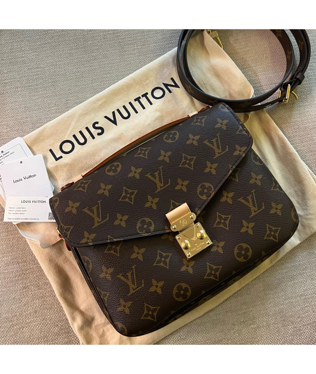 LOUIS VUITTON Коричневая сумка через плечо, фото 6