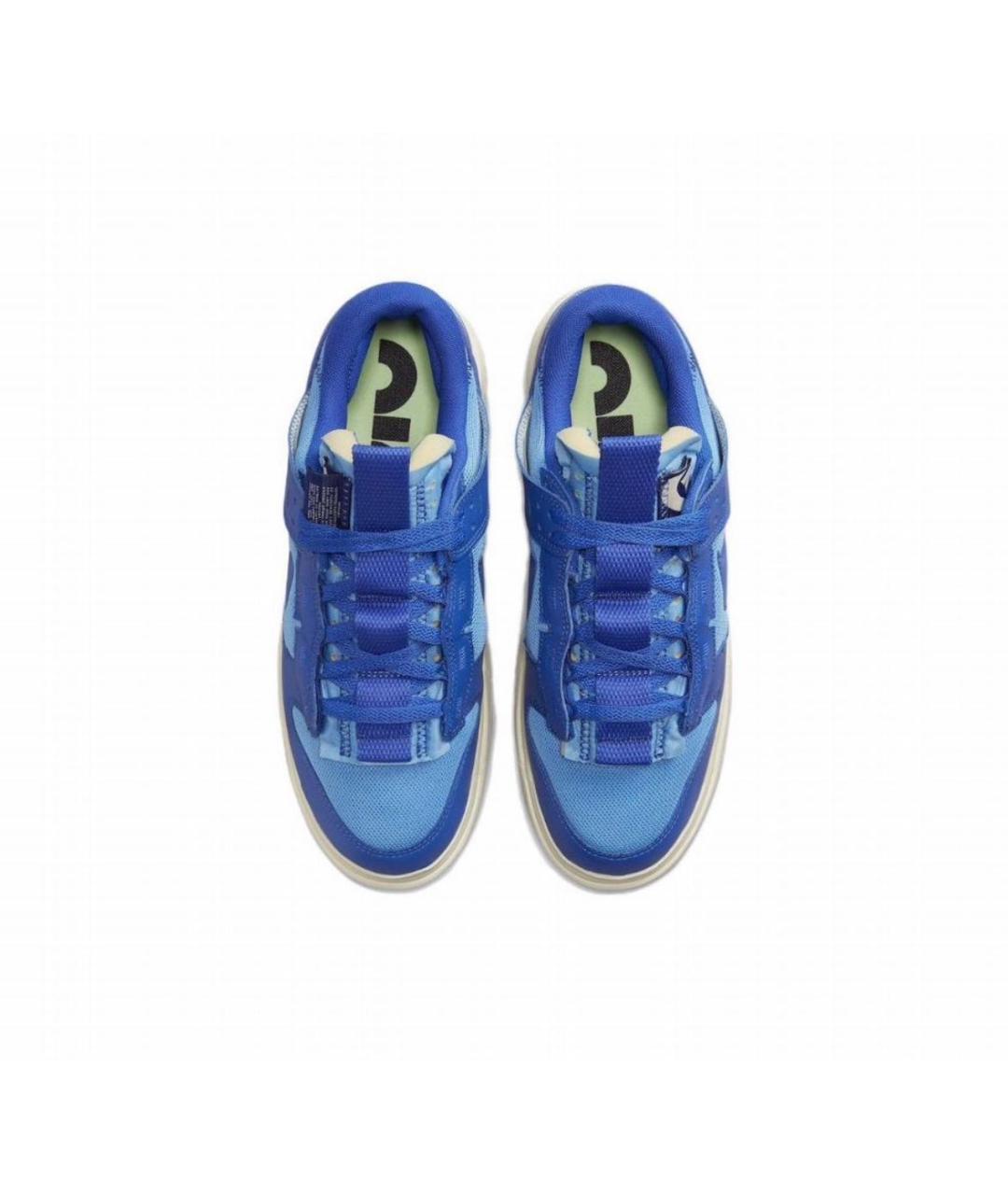 NIKE Синие текстильные низкие кроссовки / кеды, фото 3