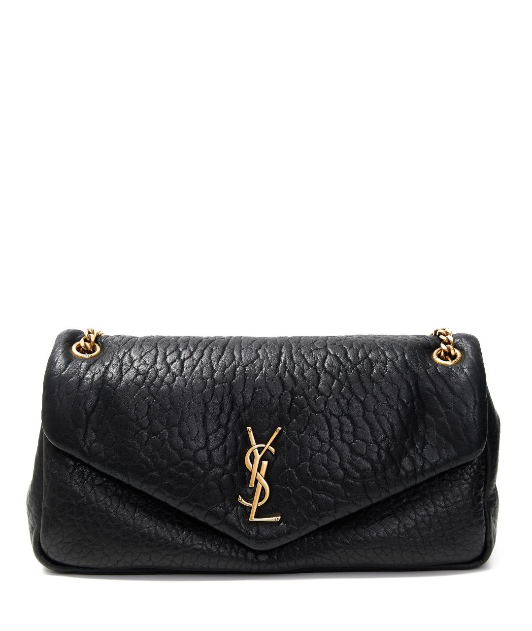 LOUIS VUITTON Черная кожаная сумка через плечо, фото 1