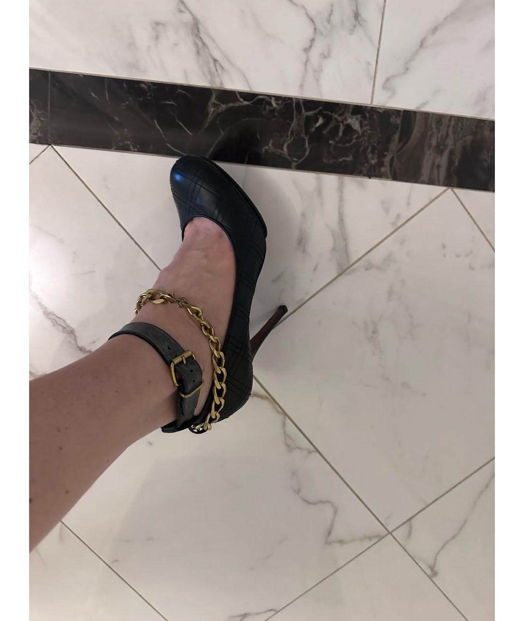 LANVIN Черные кожаные туфли, фото 6