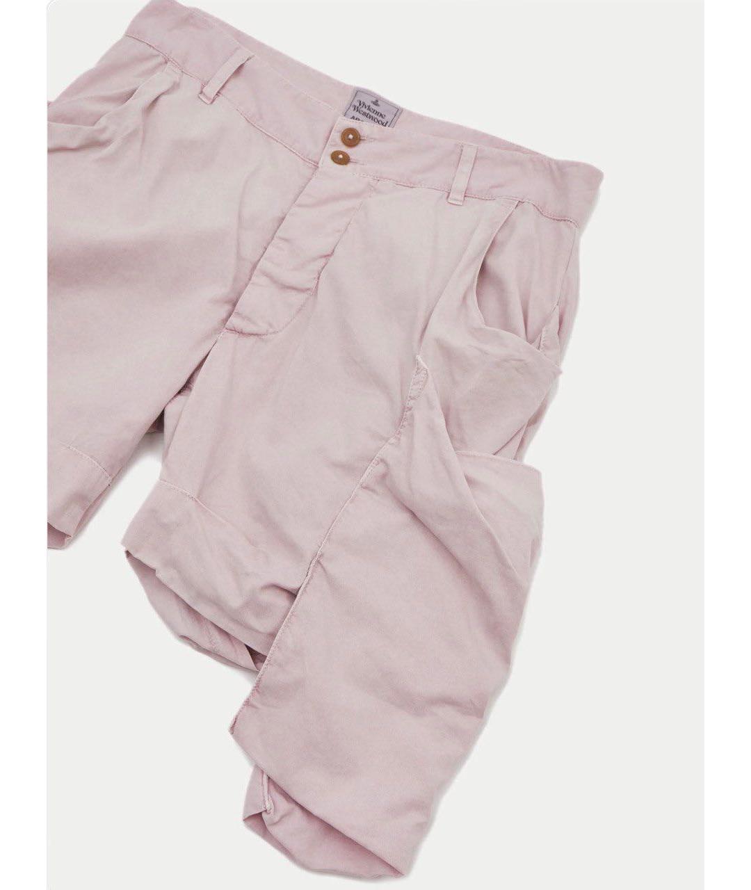 VIVIENNE WESTWOOD Розовые хлопковые шорты, фото 4