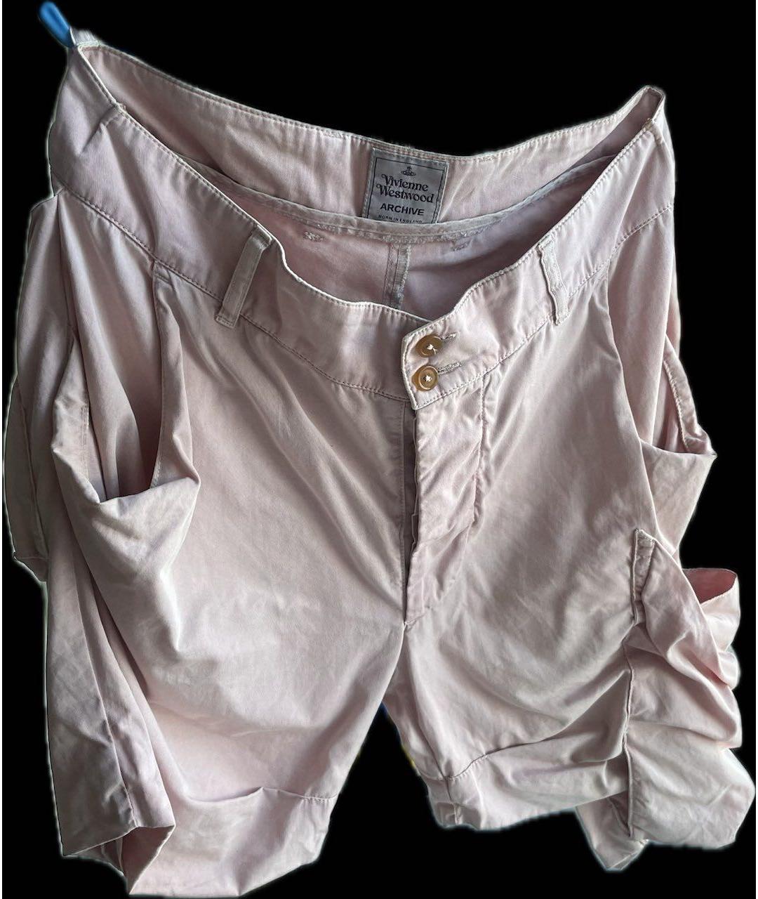 VIVIENNE WESTWOOD Розовые хлопковые шорты, фото 7