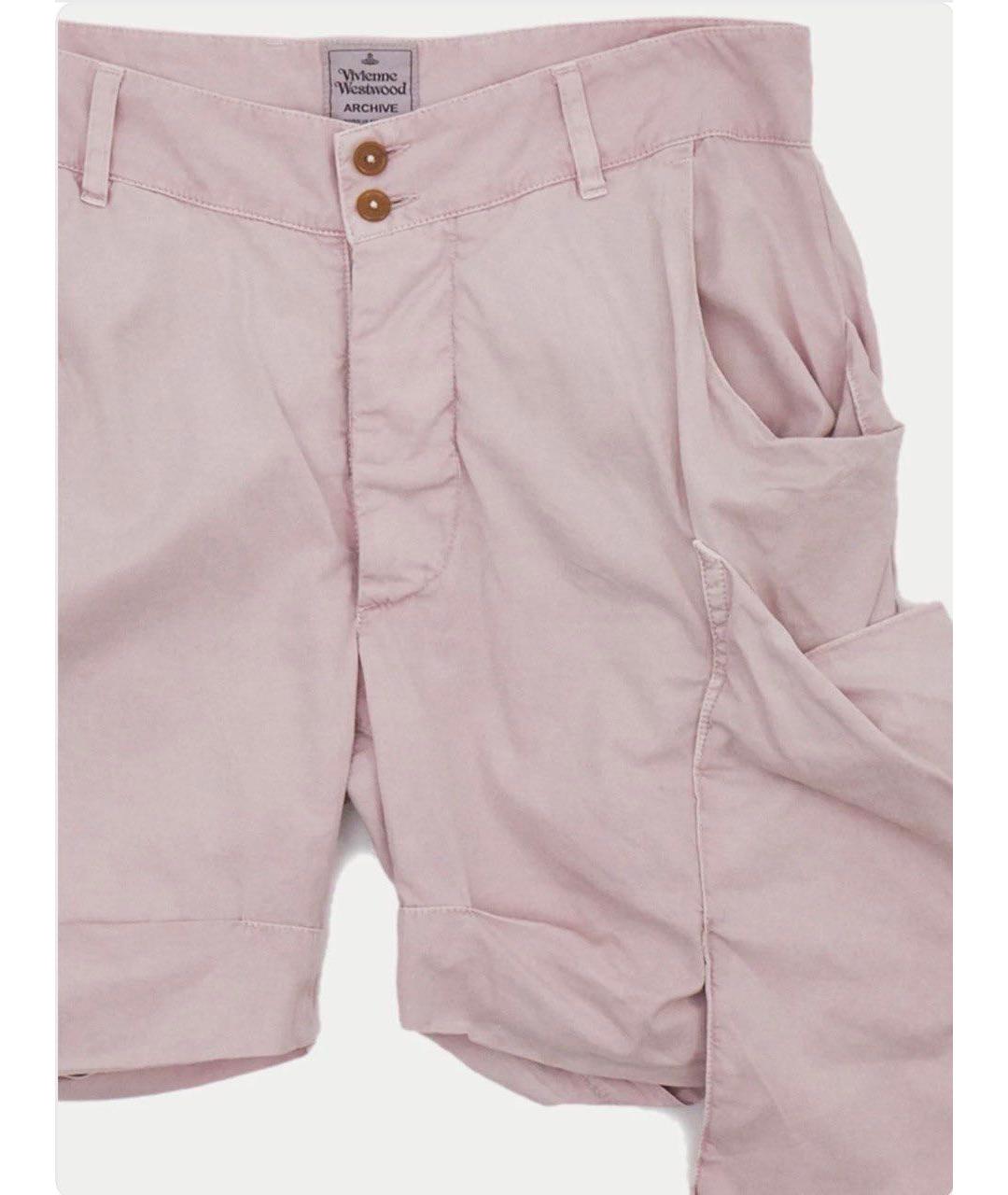 VIVIENNE WESTWOOD Розовые хлопковые шорты, фото 2