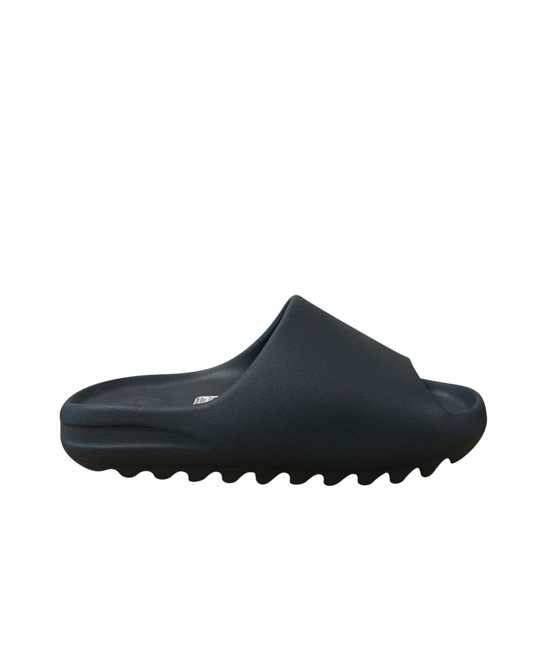 ADIDAS YEEZY Синие резиновые шлепанцы, фото 1