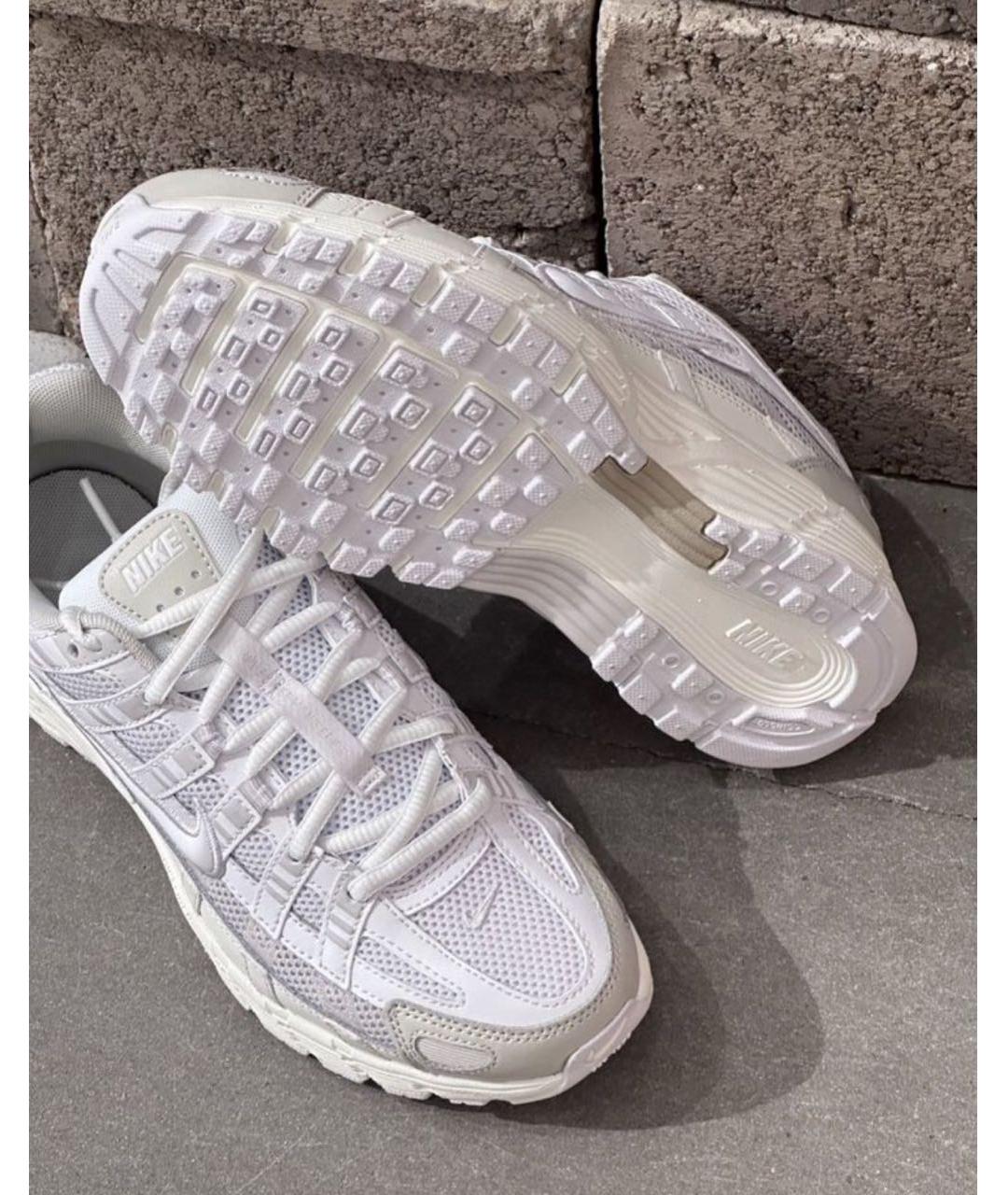 NIKE Бежевые текстильные низкие кроссовки / кеды, фото 8